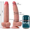 Dildo Rock Army Leopard de 23 cm con base de ventosa