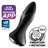 Satisfyer Rotator Plug Vibrador Negro