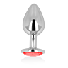 Plug Anal OHMAMA con Cristal Rojo de 8 cm