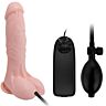 Dildo vibrador hinchable BAILE 18.8 cm con control de inflado