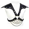 Arnés Leather Body con correas ajustables y cadenas metálicas
