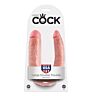 Dildo doble penetración KING COCK 17.8 cm con tacto realista