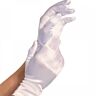 Guantes Satinados Blancos Glamouroso