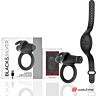 Anillo vibrador BLACK&SILVER AGRON con control WATCHME