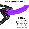 Arnés con dildo DELTACLUB silicona 23 cm