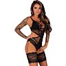 Body Livco Corsetti Hawain con encaje y malla