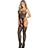 Bodystocking SUBBLIME crotchless con tirantes finos