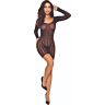 Bodystocking Passion Woman BS110 con encaje y rejilla