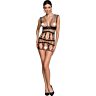 Bodystocking Passion Woman BS088 con encajes y transparencias