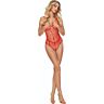 Bodystocking Passion Woman BS114 con encaje y rejilla