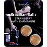 Bolas Brazilian Balls Secretplay con lubricante sabor fresa