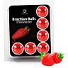 Bolas Brazilian Balls Secretplay Fresa - Lubricante aromático - Set de 6