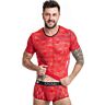 Camiseta ANAIS MEN Brave con encaje rojo y floral