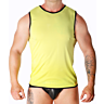Camiseta Macho Underwear Amarillo L/XL - Corte Deportivo
