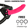 Dildo con arnés DELTACLUB 20 cm