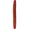 Dildo doble GET REAL de silicona 35 cm con prepucio móvil