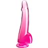 Dildo King Cock 19 cm con testículos y base de ventosa