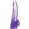 Dildo KING COCK Clear 19 cm con testículos y base de ventosa