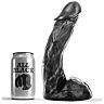 Dildo Punto G ALL BLACK Dong 23 cm