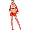 Disfraz Sta. Claus Music Legs minivestido M/L