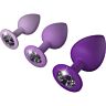 Plugs Fantasy For Her Violet Set - Conjunto de 3 tamaños