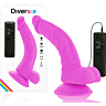 Dildo Realístico Diversia 21.5 cm con Vibración y Ventosa