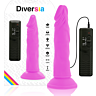 Dildo Realístico Diversia 23 cm con Vibración y Ventosa