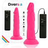 Dildo realístico Diversia 23 cm con vibración flexible