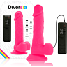 Dildo Realístico Diversia 20.5 cm con Vibración y Flexibilidad