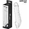 Funda para el pene Addicted Toys M 27 cm con diseño transparente