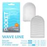 Masturbador Tenga Pocket Wave Line | Texturas intensas