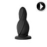 Small anal buttplug negro silicone