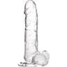 Dildo transparente S Pleasures Jelly L con ventosa