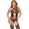 Teddy Leg Avenue Kink 89367 | Seducción con encaje floral