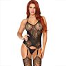Bodystocking Leg Avenue con encaje tipo halter