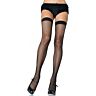 Medias de Red Nylon Leg Avenue con Blonda Superior