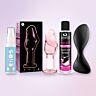 Kit anal premium con plug Satisfyer por app y plug de cristal
