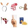 Kit despedida de soltera con diadema, piruleta, tatuajes y regalos de broma