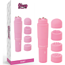 Mini vibrador GLOSSY Kurt con cabezales intercambiables