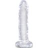 Pene realista King Cock Clear 15,5 cm