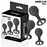 Set de 3 Plugs Anales Addicted Toys con Joya