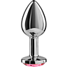 Plug Anal SECRETPLAY 8cm de Aluminio con Cristal