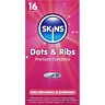 Condones Skins Dots & Ribs con nervaduras y puntos