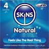 Preservativos SKINS Natural Pack 4 - Extra lubricados