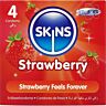 Preservativos Skins Sabor Fresa Pack 4 con Aroma Sutil