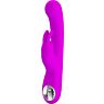 Vibrador Rabbit Pretty Love Lamar con estimulación doble