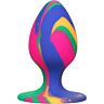 Plug Anal CalExotics Cheeky Medium Tie-Dye con Base Ventosa
