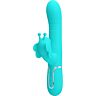 Vibrador Rabbit Pretty Love Flirtation multifunción 4 en 1
