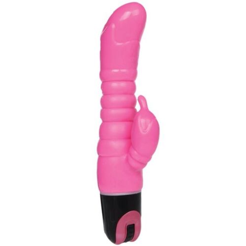Vibrador Baile 22.5 cm con estimulador clitoriano