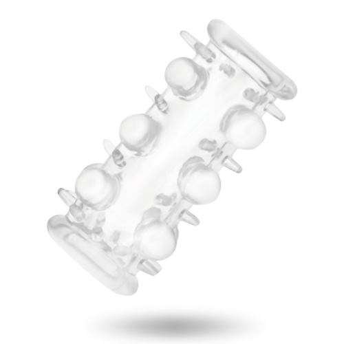 Funda Pene Addicted Toys Clear con Textura